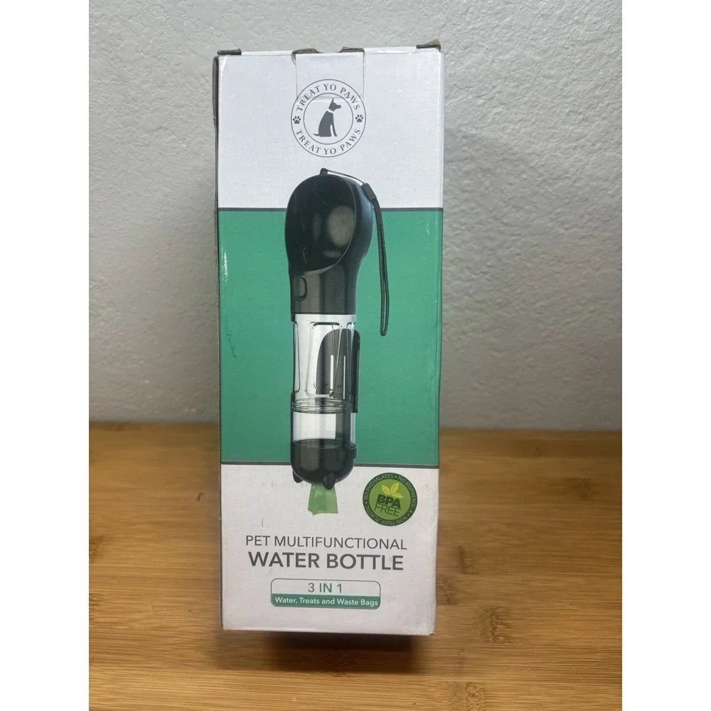 Portable Pet Dog Water Bottle For Dogs Multifunction Dog Food Water Feeder Drink